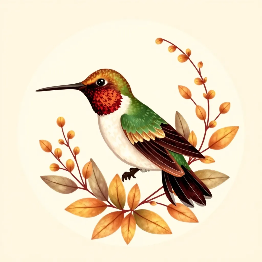 Boceto de colibrí